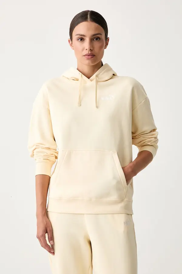 Puma Puma pulover s kapuco ženski z bombažem Essentials