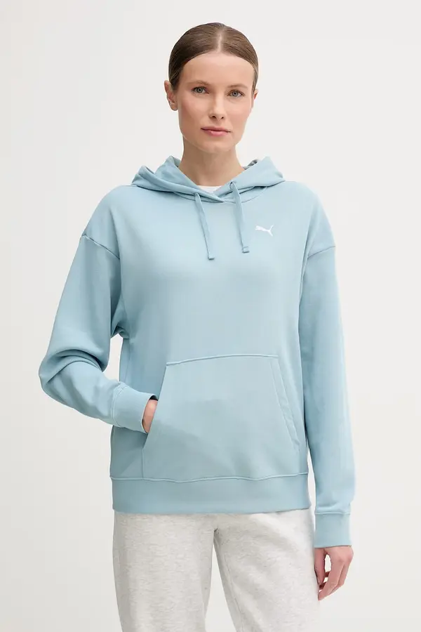 Puma Puma pulover s kapuco ženski z bombažem
