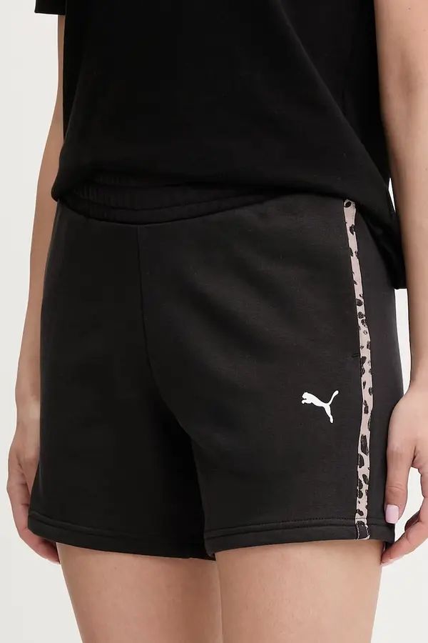 Puma Puma trenirka kratke hlače ženske z bombažem Essential graphic animal
