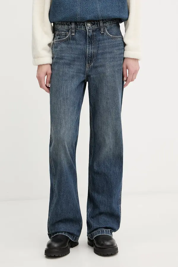 rag & bone rag & bone kavbojke s širokimi hlačnicami ženske Logan