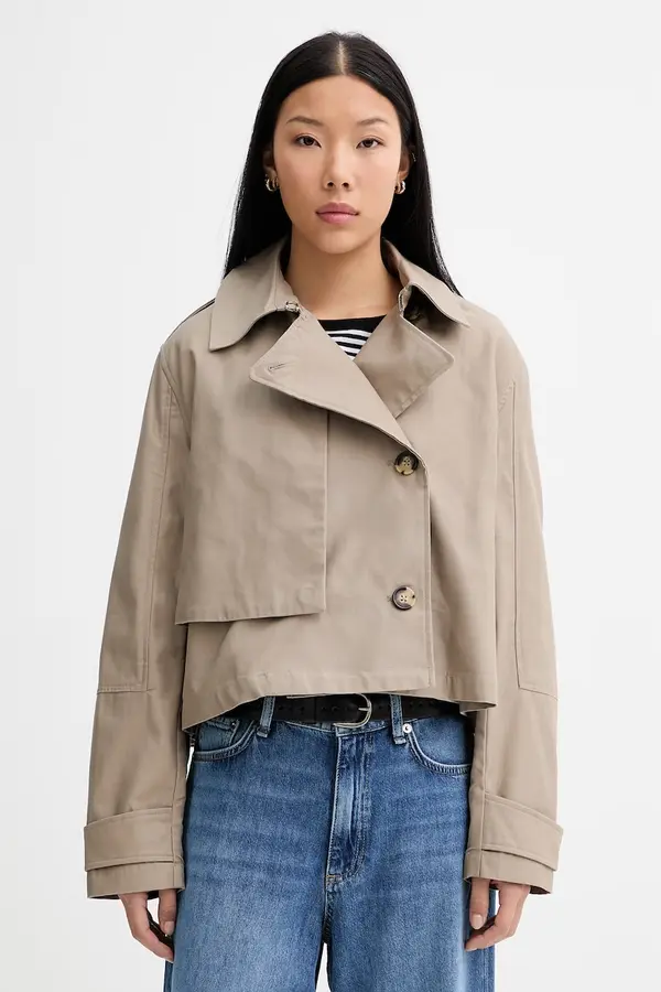 rag & bone rag & bone kratek trenčkot ženski bombažen Jamie