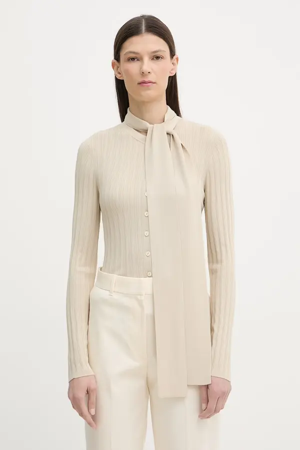 rag & bone Rag & Bone majica z dolgimi rokavi ženska z viskozo Giana
