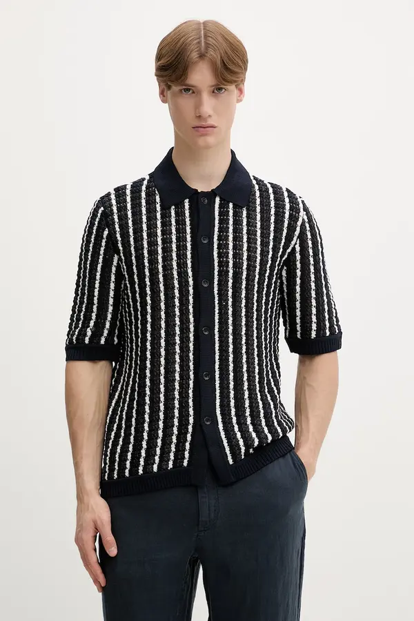 rag & bone Rag & Bone pulover s kratkimi rokavi moški bombažen