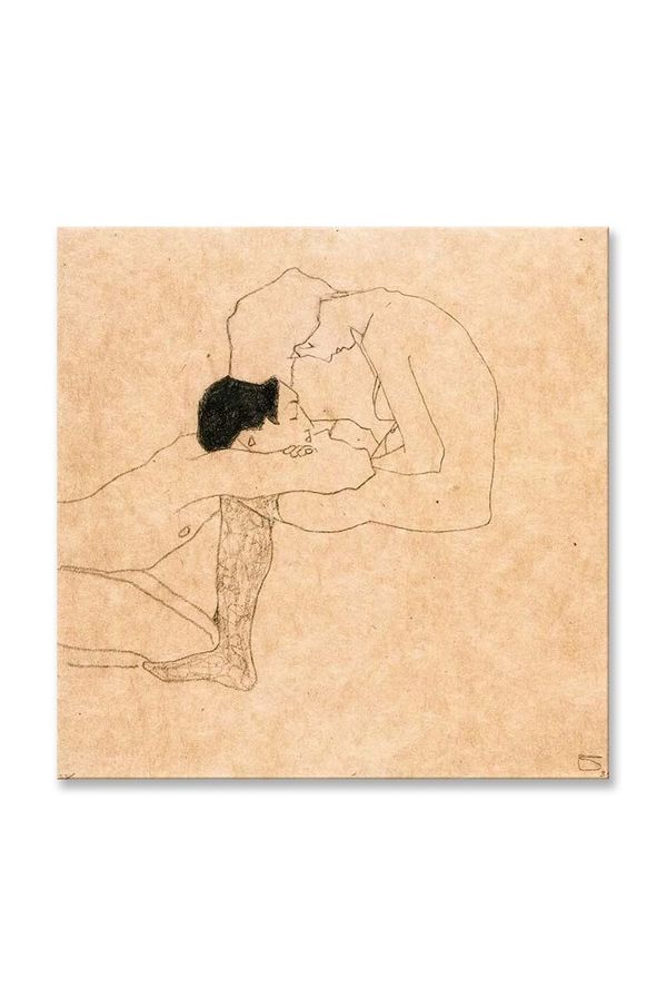 Inne Reprodukcija Egon Schiele, Lovers 40 x 40 cm.