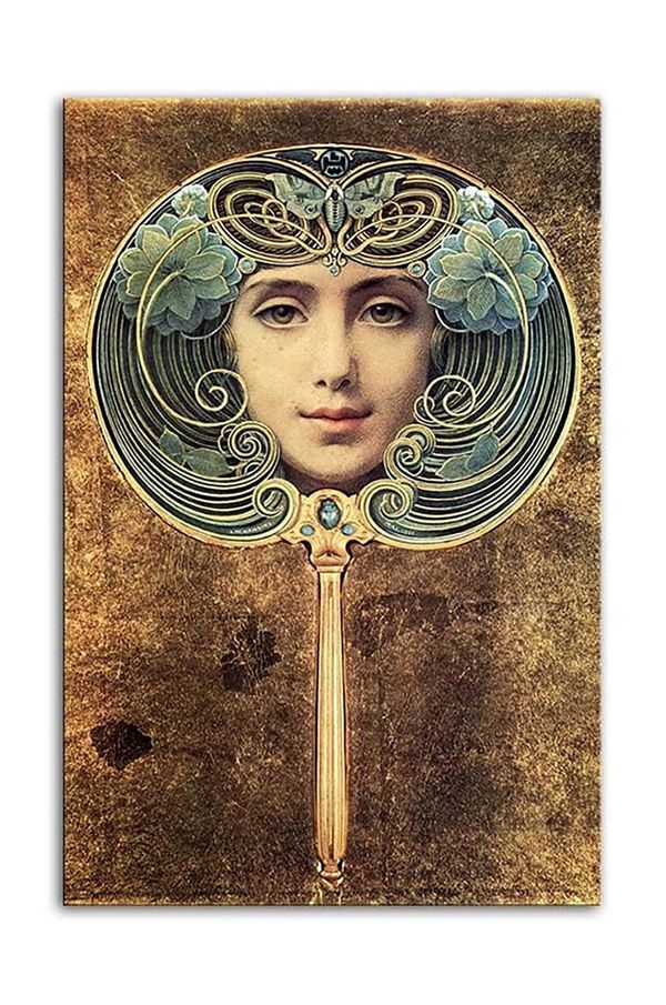 Inne Reprodukcija Louis Welden Hawkins, Face in Mirror 50 x 70 cm