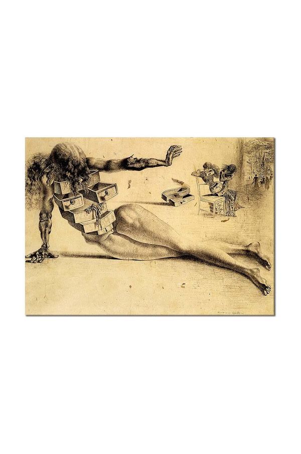 Inne Reprodukcija Salvador Dali, Miasto szuflad 50 x 70 cm
