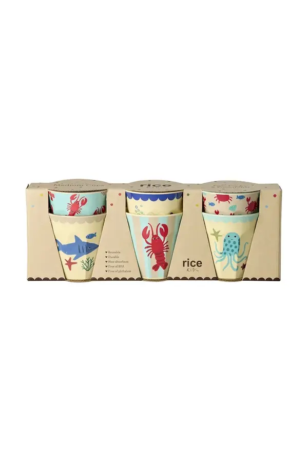 Rice Rice komplet lončkov iz melamina 250 ml