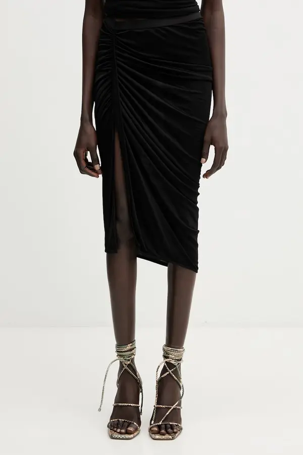 Rick Owens Lilies Rick Owens Lilies asimetrično krilo viskozno