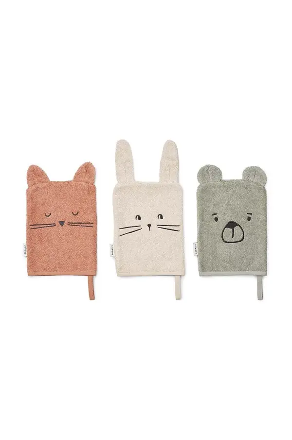 Liewood Rokavica za umivanje dojenčka Liewood Sylvester Classic Washcloth 3-Pack 3-pack