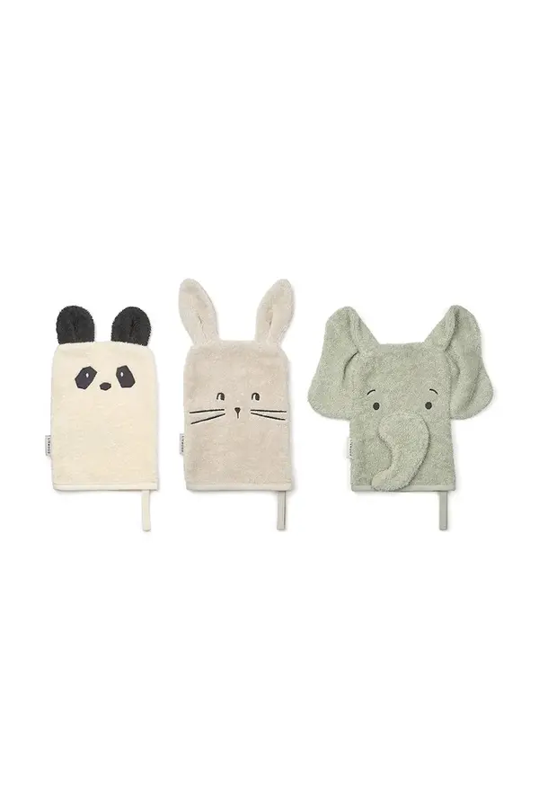 Liewood Rokavica za umivanje dojenčka Liewood Sylvester Washcloth 3-pack