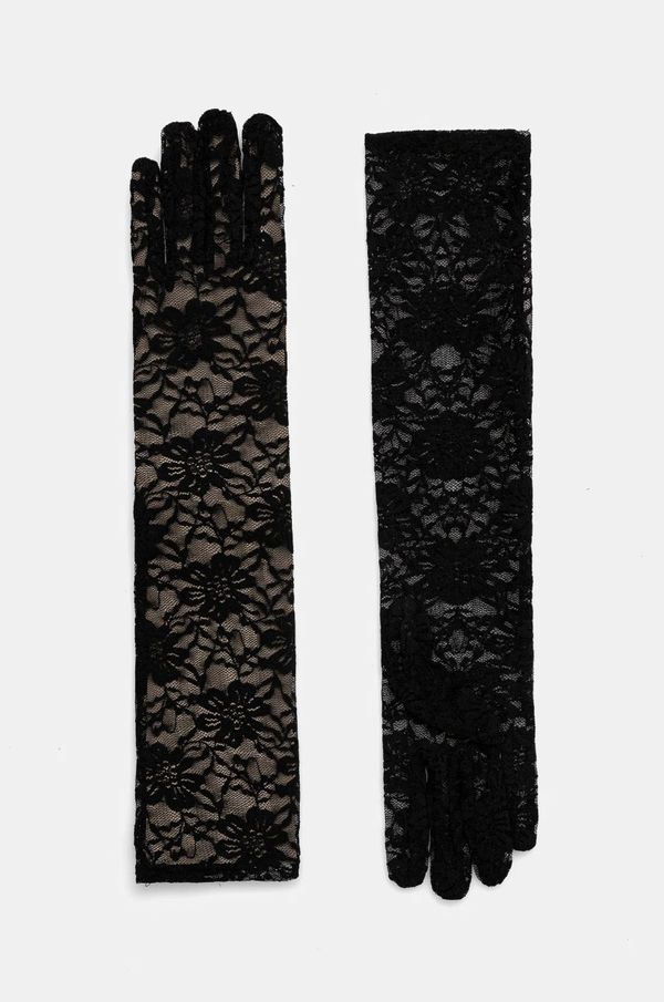 Answear Lab Rokavice Answear Lab ženski, črna barva