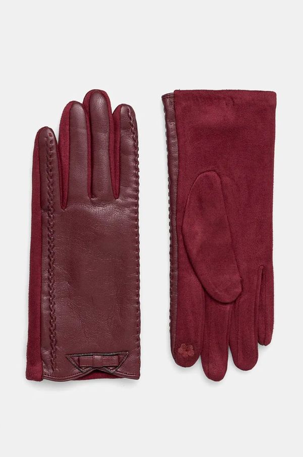 Answear Lab Rokavice Answear Lab ženski, rdeča barva