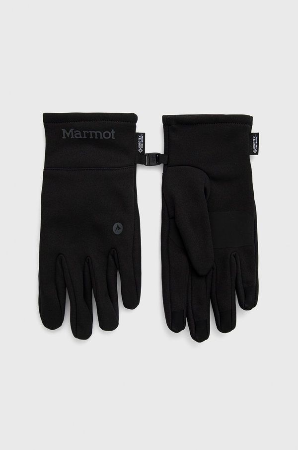 Marmot Rokavice Marmot Infinium Windstopper Softshell moške, črna barva
