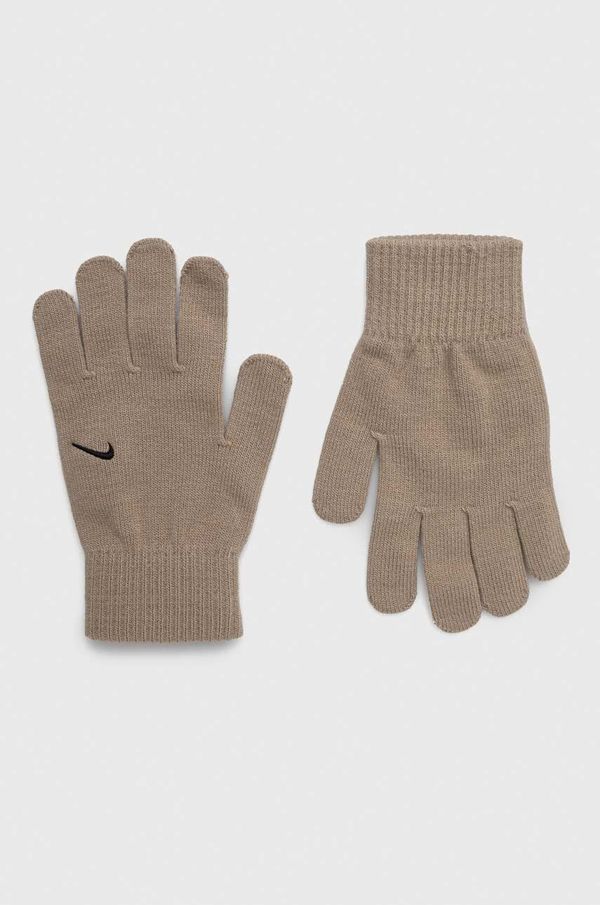 Nike Rokavice Nike Knit Swoosh bež barva