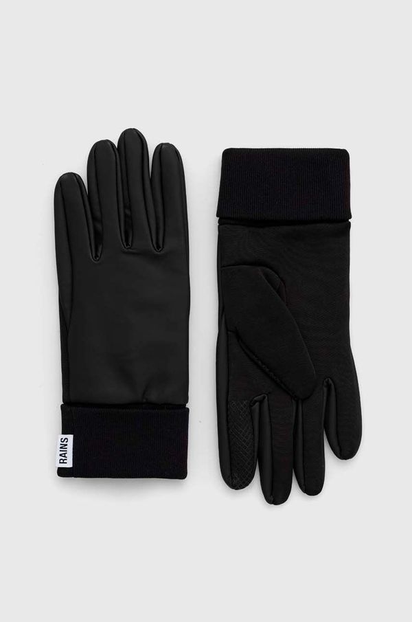 Rains Rokavice Rains 16720 Gloves črna barva