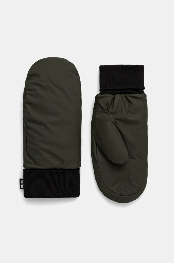 Rains Rokavice Rains Alta Puffer Mittens W2T3 zelena barva, 16070-03