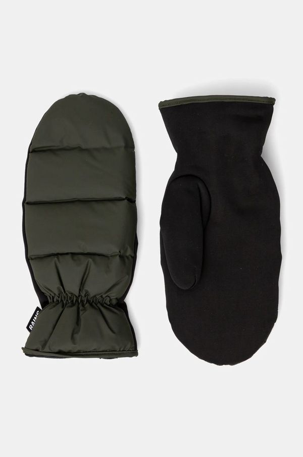 Rains Rokavice Rains Lohja Puffer Mittens W1T2 zelena barva, 16080-03