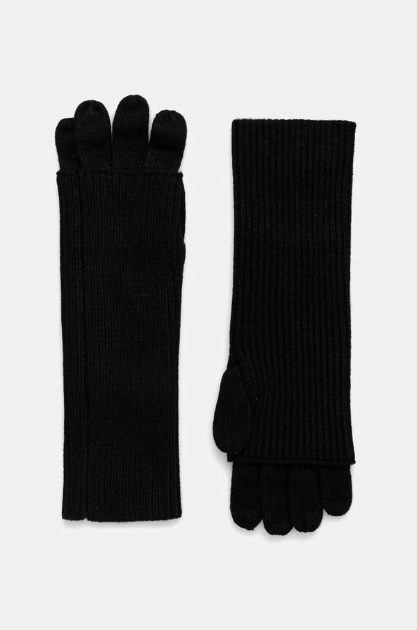 MICHAEL Michael Kors Rokavice s primesjo volne MICHAEL Michael Kors črna barva, 539825