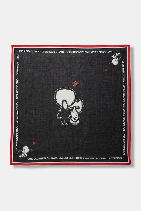 Karl Lagerfeld Ruta z dodatkom svile Karl Lagerfeld IKON VALENTINE