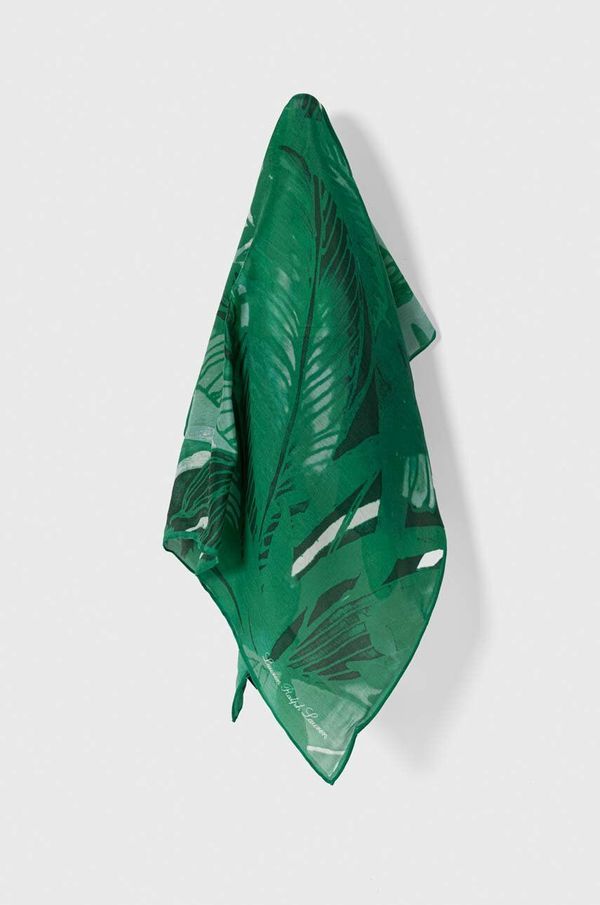 Lauren Ralph Lauren Rutica s primesjo svile Lauren Ralph Lauren zelena barva