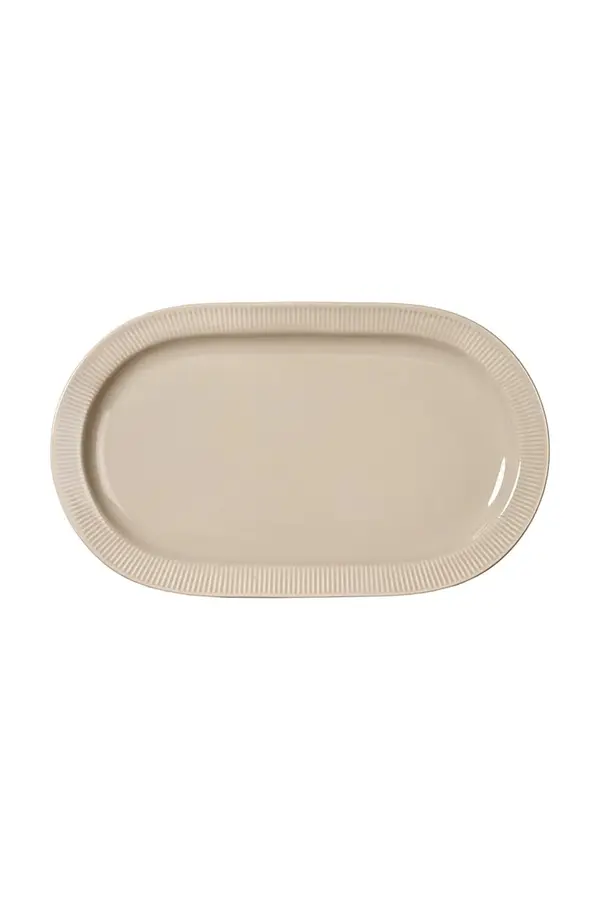 Sagaform Sagaform krožnik za serviranje iz glaziranega porcelana 34 x 20 x 2,5 cm