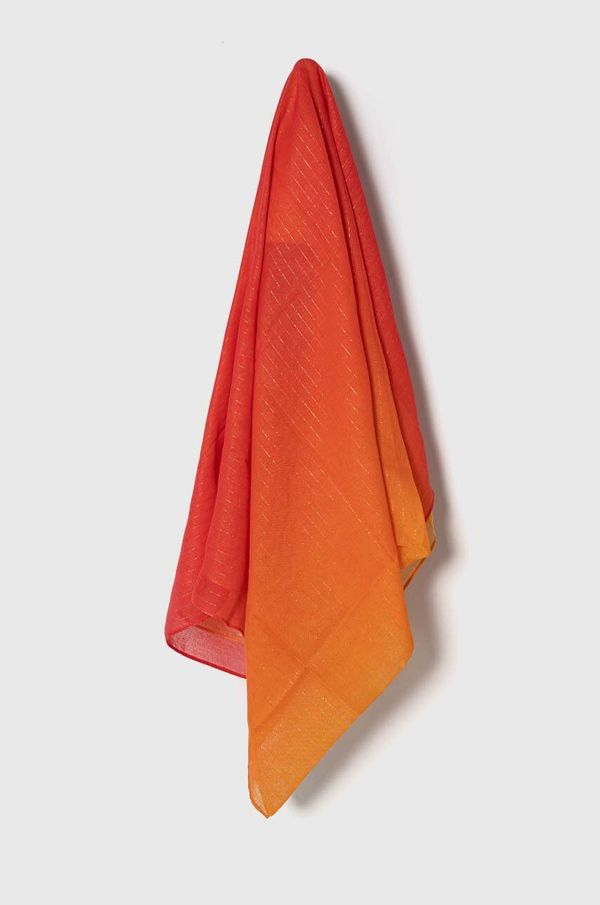 Morgan Šal Morgan 5SUNSET ženski, oranžna barva, 5SUNSET