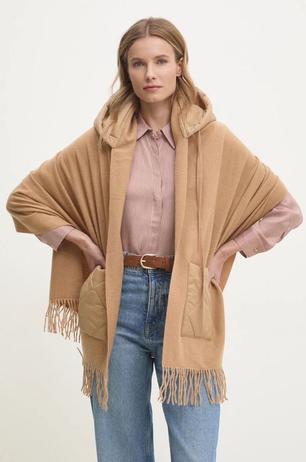 Pedro del Hierro Šal Pedro del Hierro ženski, bež barva, 4968565