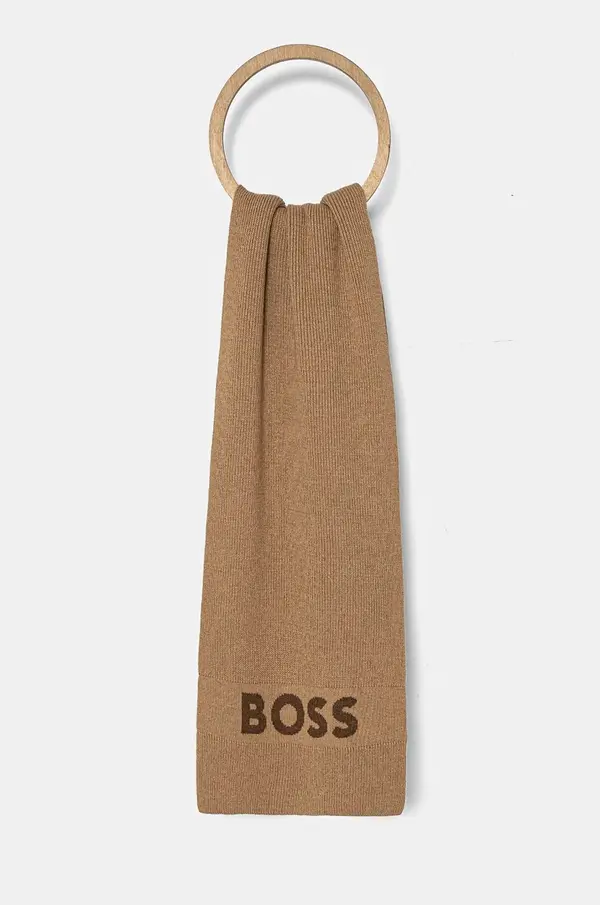 BOSS Šal s primesjo volne BOSS