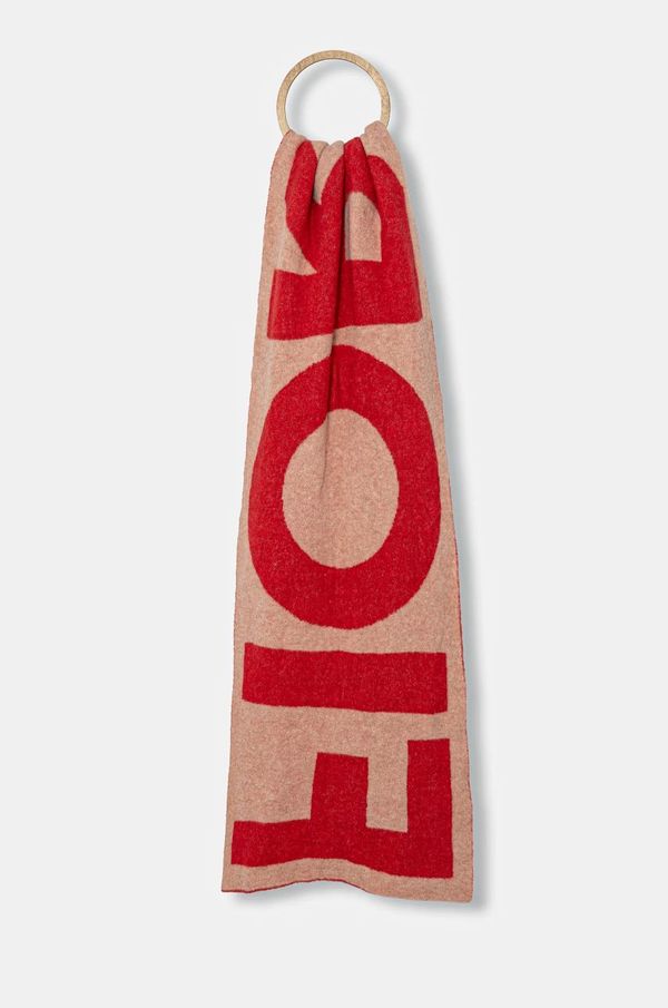 Fiorucci Šal s primesjo volne Fiorucci Alpaca Scarf roza barva, U01FPASC213KN10RD01