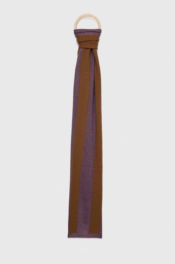 Sisley Šal s primesjo volne Sisley vijolična barva