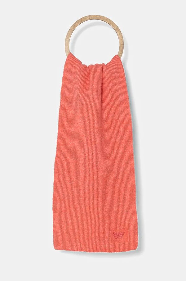 Superdry Šal s primesjo volne Superdry roza barva, Y9310080A-OU3