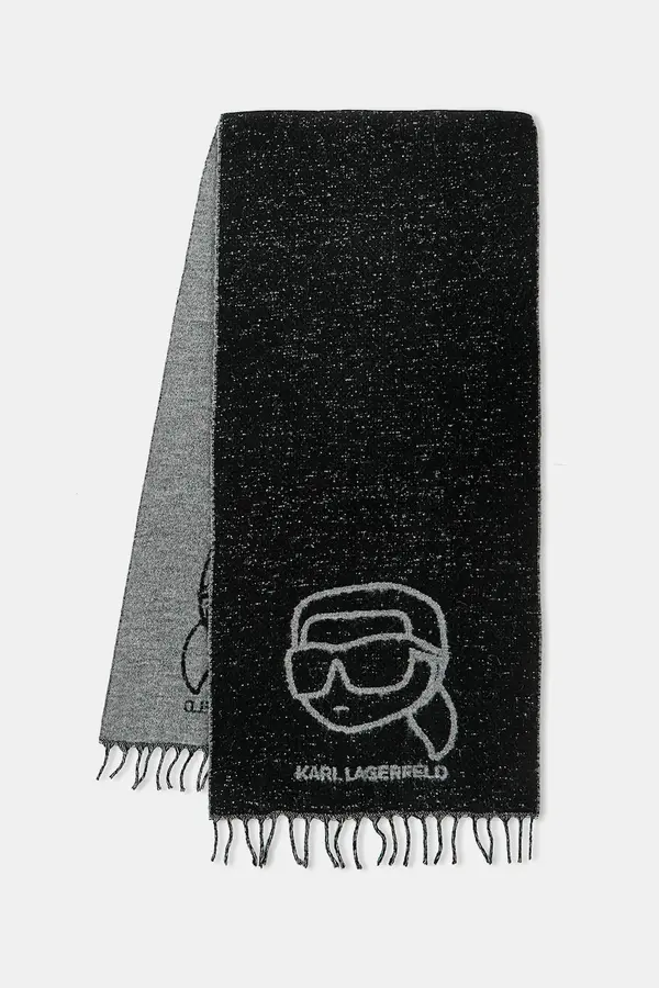 Karl Lagerfeld Šal z dodatkom volne Karl Lagerfeld IKON