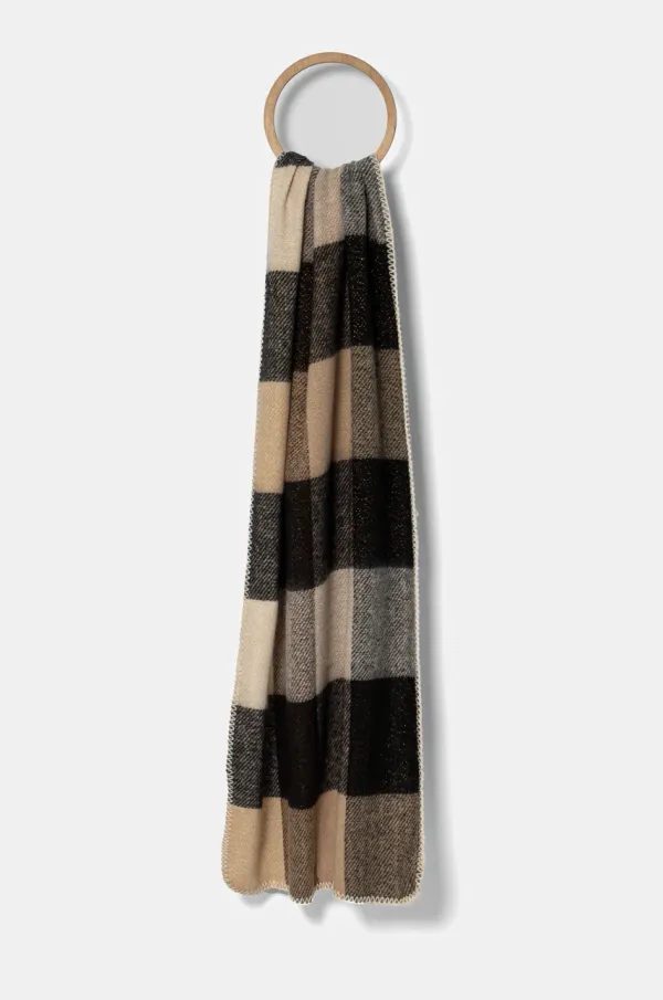 Answear Lab Šal z volno Answear Lab črna barva