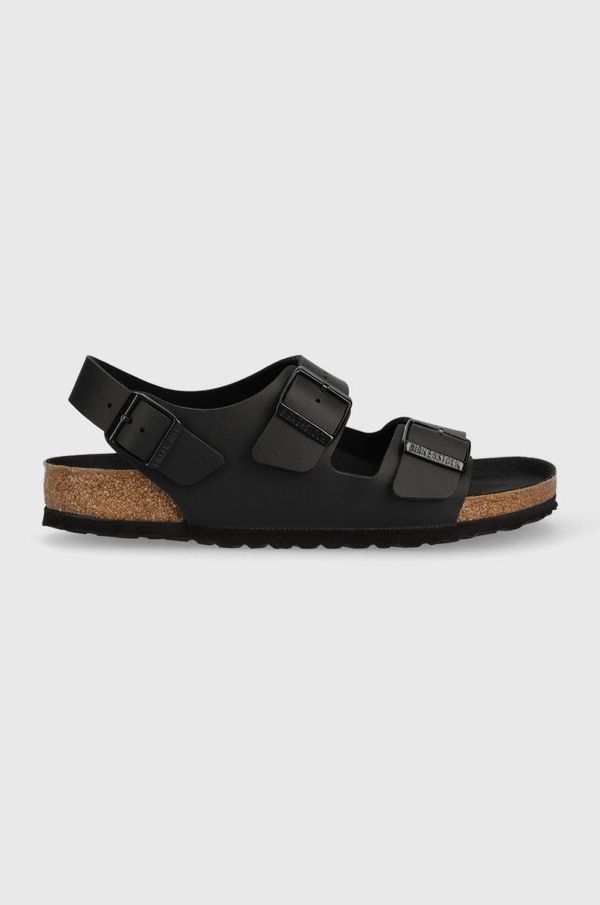 Birkenstock Sandali Birkenstock Milano moški, črna barva, 1024997