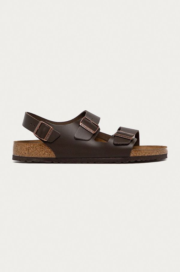 Birkenstock Sandali Birkenstock Milano moški, rjava barva, 34101