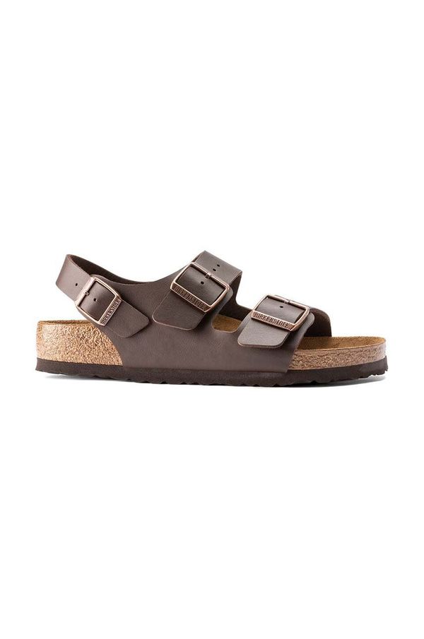 Birkenstock Sandali Birkenstock Milano moški, rjava barva, 34701