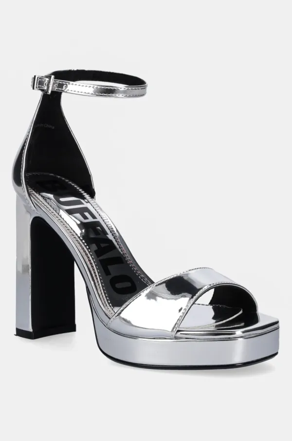 Buffalo Sandali Buffalo June Neat srebrna barva, 1291592-SLV