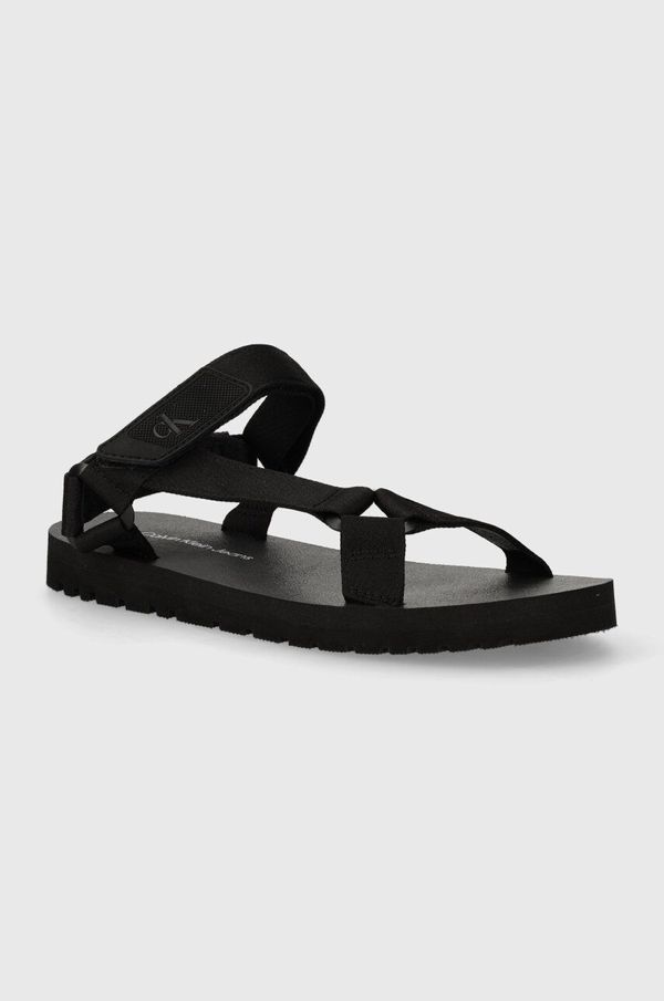 Calvin Klein Jeans Sandali Calvin Klein Jeans SANDAL VELCRO RP IN BTW moški, črna barva, YM0YM00944