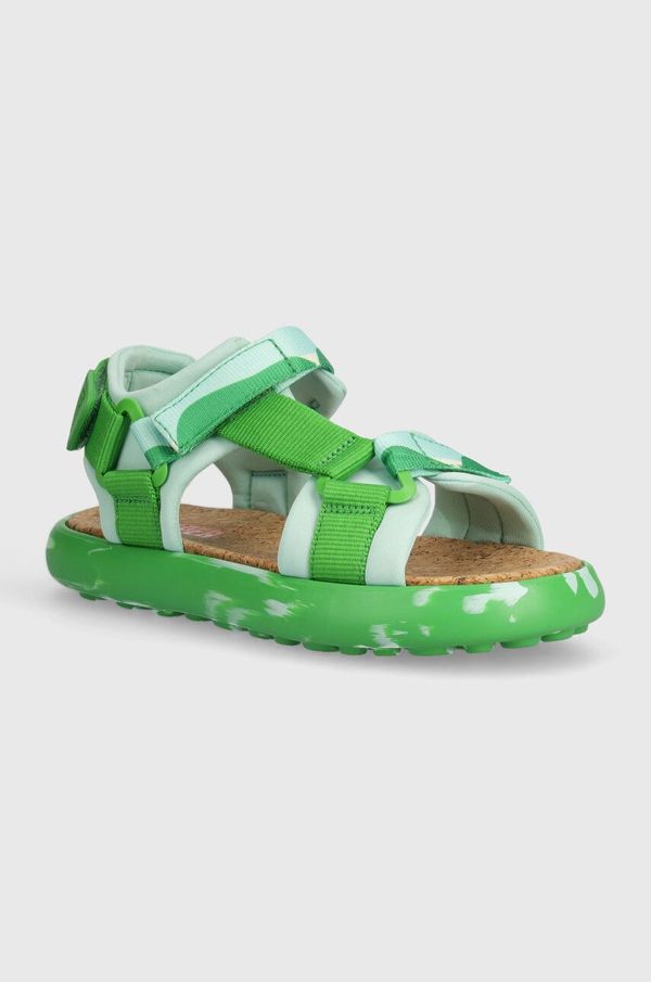 Camper Sandali Camper Pelotas Flota Sandal ženski, zelena barva, K201618.005