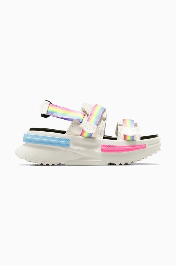 Converse Sandali Converse Run Star Utility Sandal CX Pride bela barva, A10219C