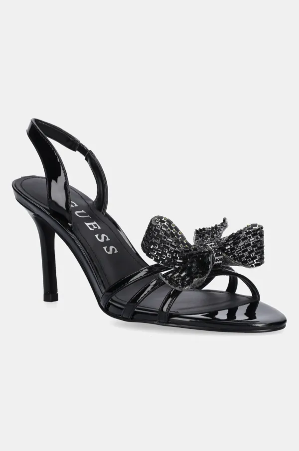 Guess Sandali Guess MERLE črna barva, FLPMER PAF03