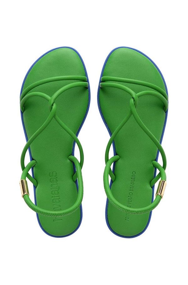 Havaianas Sandali Havaianas UNA MANGA ženski, zelena barva, 4149609.2703