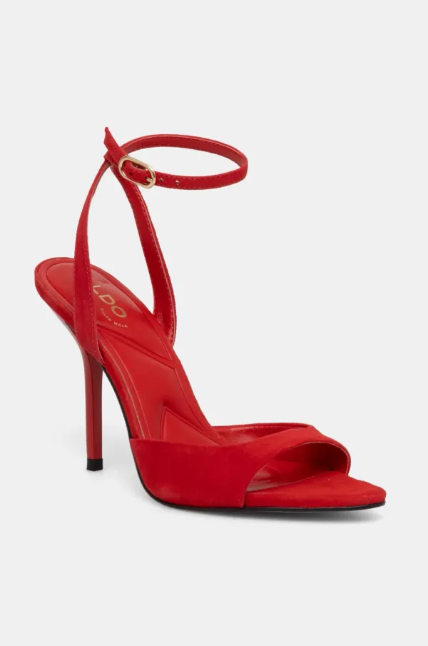 Aldo Sandali iz semiša Aldo FOREVERMORE rdeča barva, 13918771