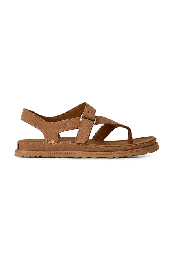 UGG Sandali iz semiša UGG W Goldengaze Toe Post