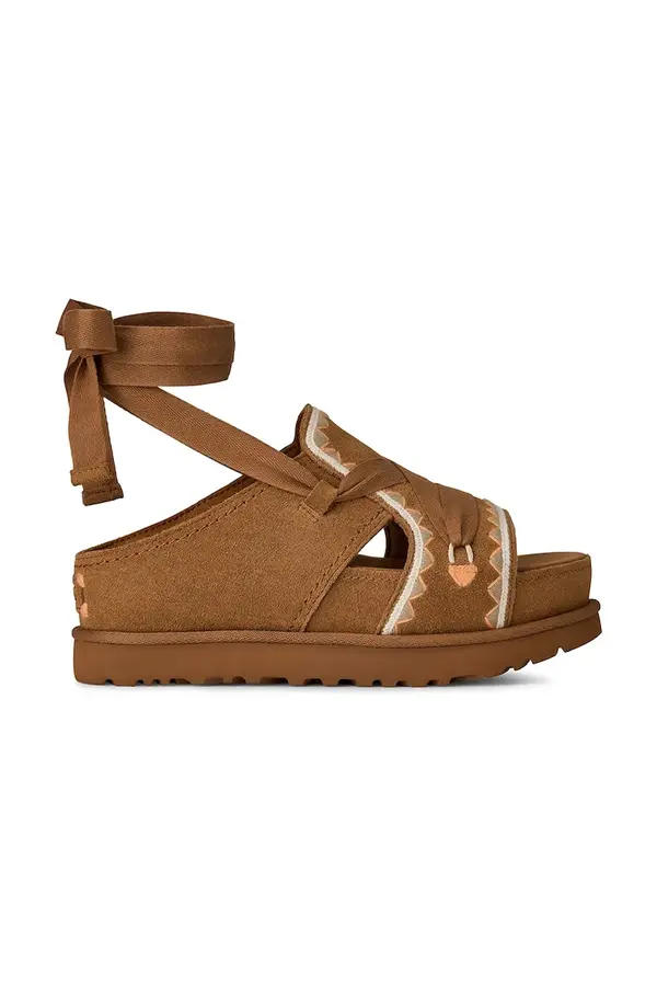 UGG Sandali iz semiša UGG W Goldenstar Hi Artistitch