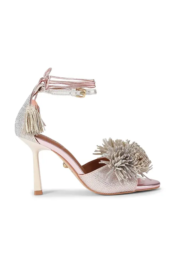 Kurt Geiger London Sandali Kurt Geiger London Pom Pom Ankle Tie Sandal