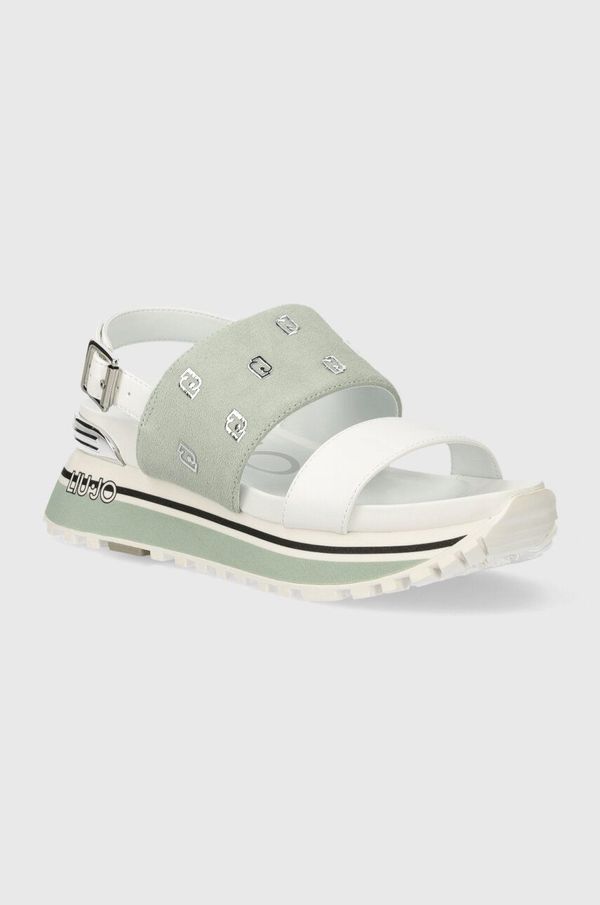 Liu Jo Sandali Liu Jo LIU JO MAXI WONDER SANDAL 08 ženski, turkizna barva, BA4109PX310S3160