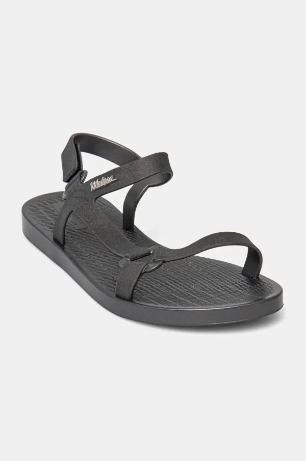 Melissa Sandali Melissa MELISSA SUN DOWNTOWN METALLIC AD ženski, siva barva, M.33640.54177