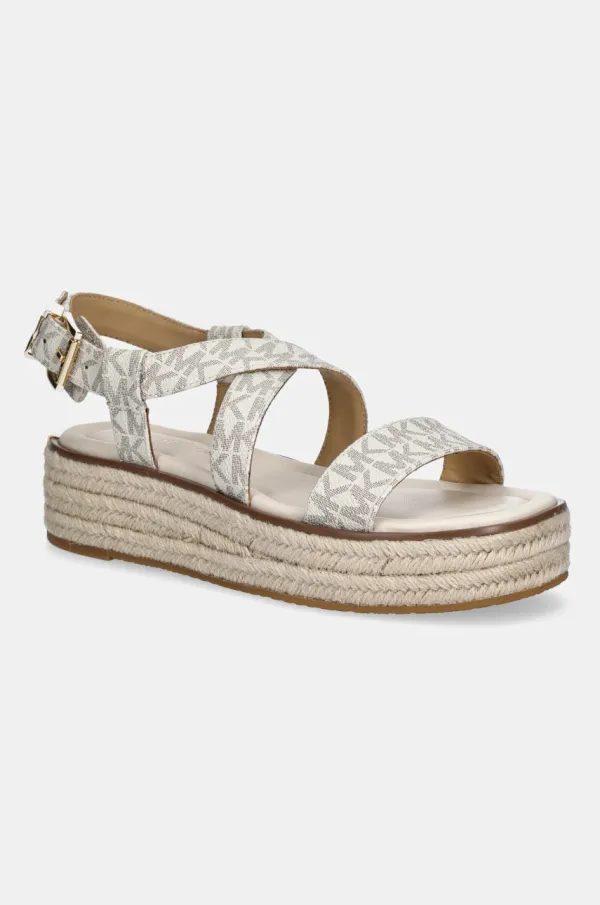 MICHAEL Michael Kors Sandali MICHAEL Michael Kors Lynn ženski, bež barva, 40S5LYFS1B.150