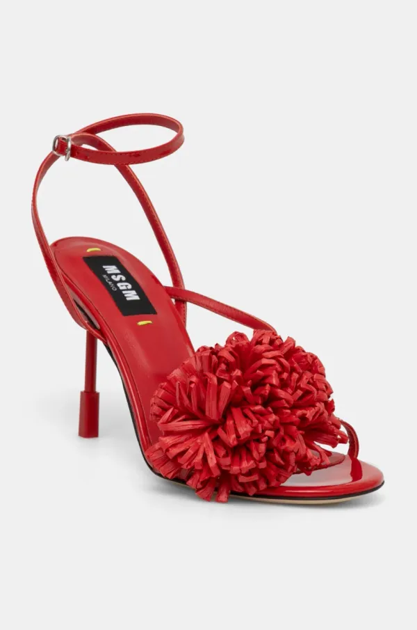 MSGM Sandali MSGM rdeča barva, 3841MDS560